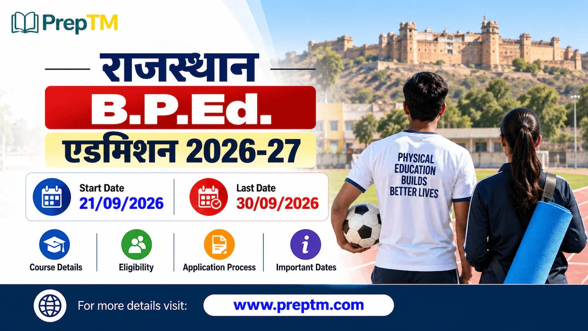 Rajasthan B.P.Ed. Admission 2026-27 – Online Application Form; View Complete Details Here